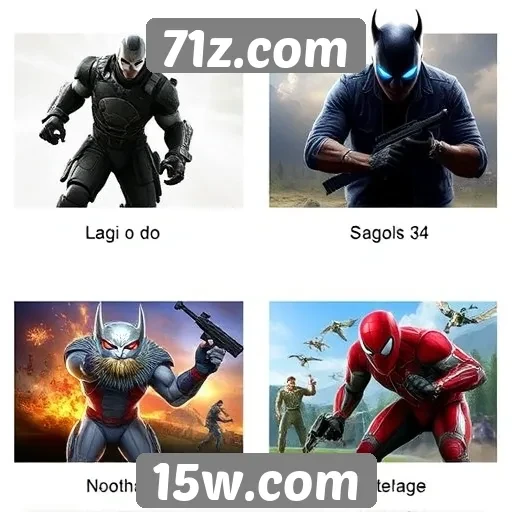 Comparação de jogos disponíveis no 71z.com